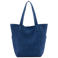 Mango suede shopper blauw
