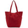 Mango suede shopper rood