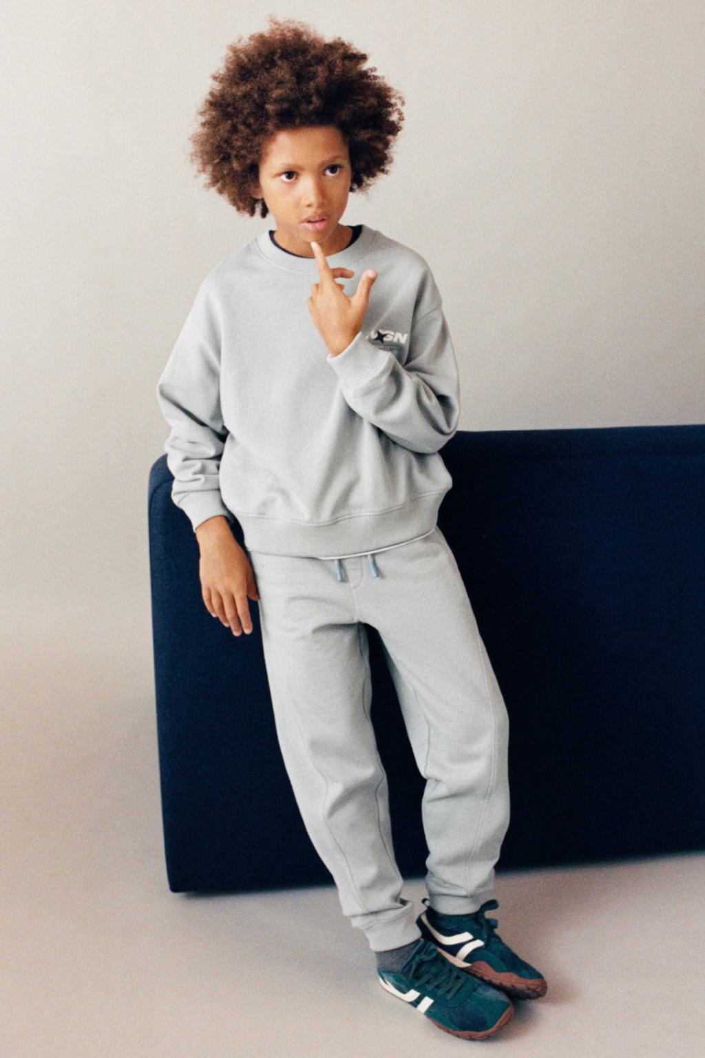 Mango Kids joggingbroek - grijs