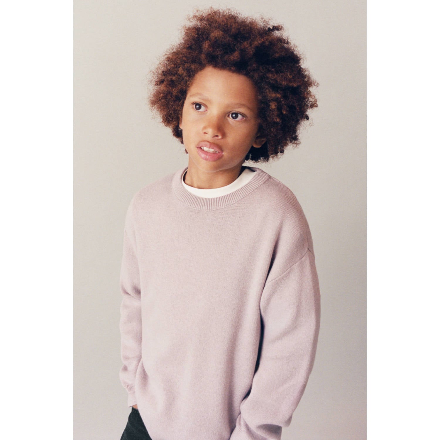 Mango Kids gebreide trui lila
