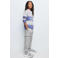 Mango Kids gestreepte polo - blauw