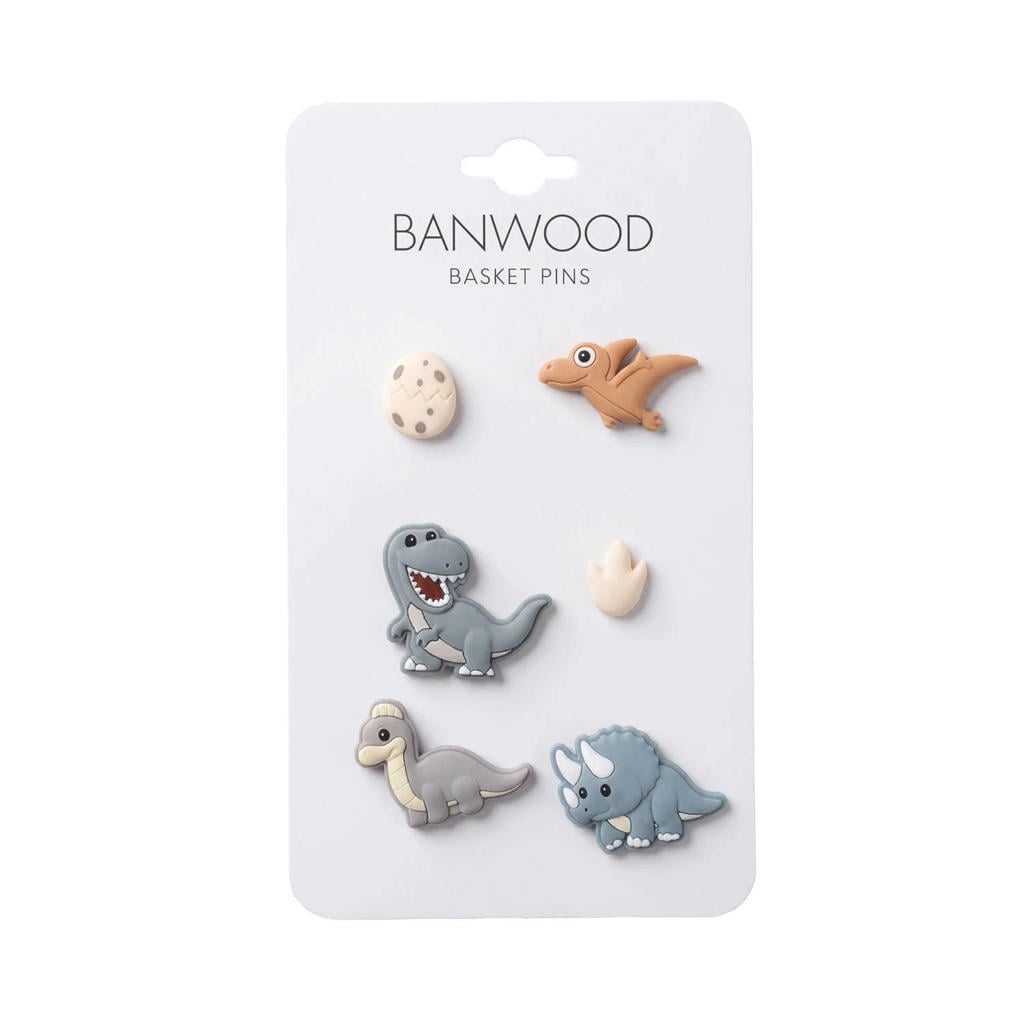 Banwood Basket Pins - Dinosaurus