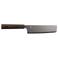 Yaxell Nakirimes Hana 16.5 cm - 3 laags RVS - donkerbruin Pakkahouten heft