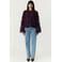 YAS blouse met pailletten - donkerpaars