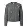 YAS gebreid vest met wol - grijs