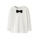 GUPPY MINI rechtvallende longsleeve - wit