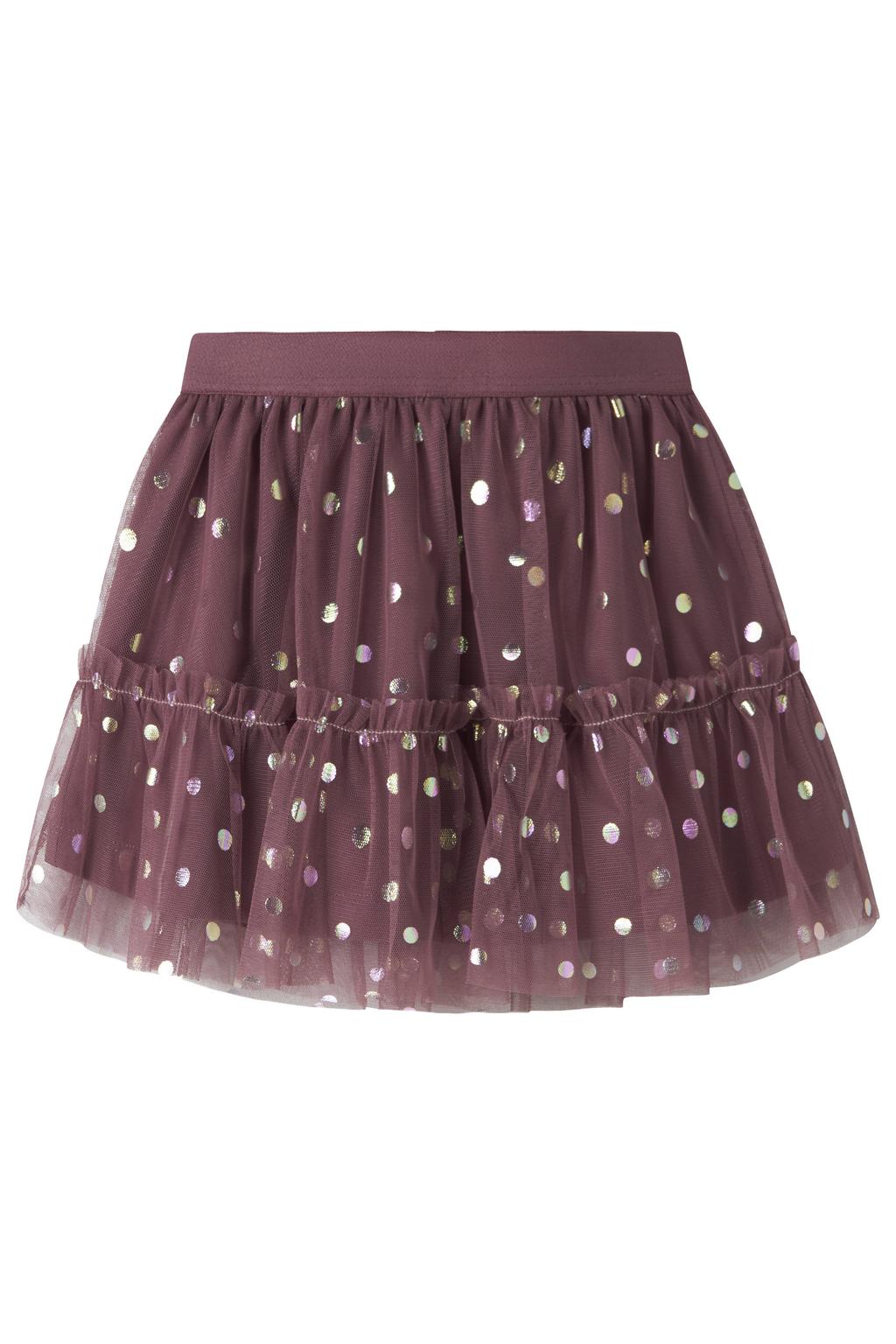 GUPPY MINI korte tule rok met stippen - lila
