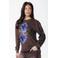 Colourful Rebel T-shirt met print - donkerbruin
