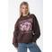 Colourful Rebel katoenen trui met print - bruin