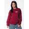 Colourful Rebel katoenen trui met print - donkerrood
