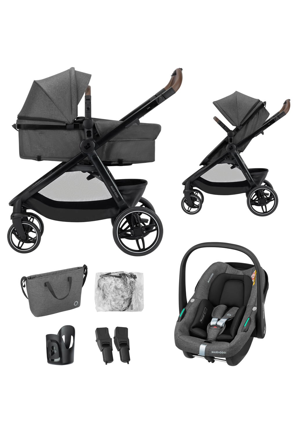 Maxi-Cosi Zelia S Trio2 Kinderwagen 3-in1 met autostoeltje