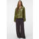 VERO MODA x Wehkamp imitatieleren jas- groen
