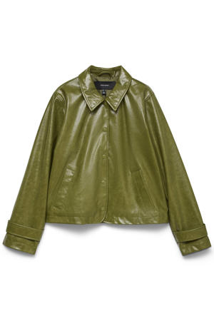 imitatieleren jas- groen