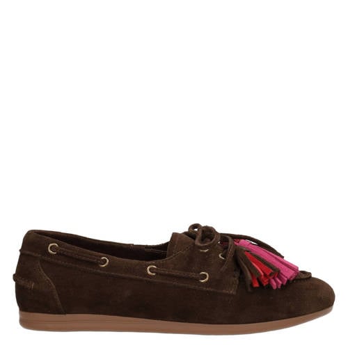 Poelman Anne suède bootschoenen donkerbruin