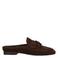 Poelman Lottie suède loafers - donkerbruin