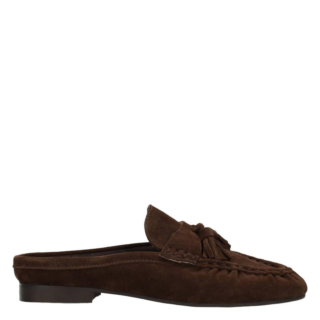 Donkerblauwe dames Poelman Lottie suède loafers -