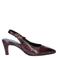 Gabor lakleren slingback pumps met hak en dierenprint - bordeaux