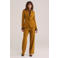 WE Fashion jersey loose fit pantalon met plooien - oker