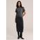 WE Fashion geruite midi kokerrok met split - antraciet/ecru/zwart