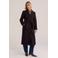 WE Fashion wintermantel met ceintuur - donkerrood