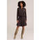 WE Fashion korte rok met krijtstreep - bruin