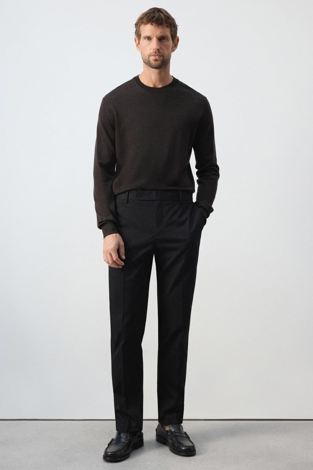Mango Man slim fit chino - zwart