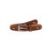Mango leren riem met bambi-print bruin