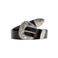 Mango leren riem donkerbruin