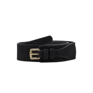 suede riem zwart