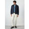 Mango Man corduroy jas - donkerblauw