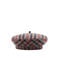Mango geruite baret donkerblauw