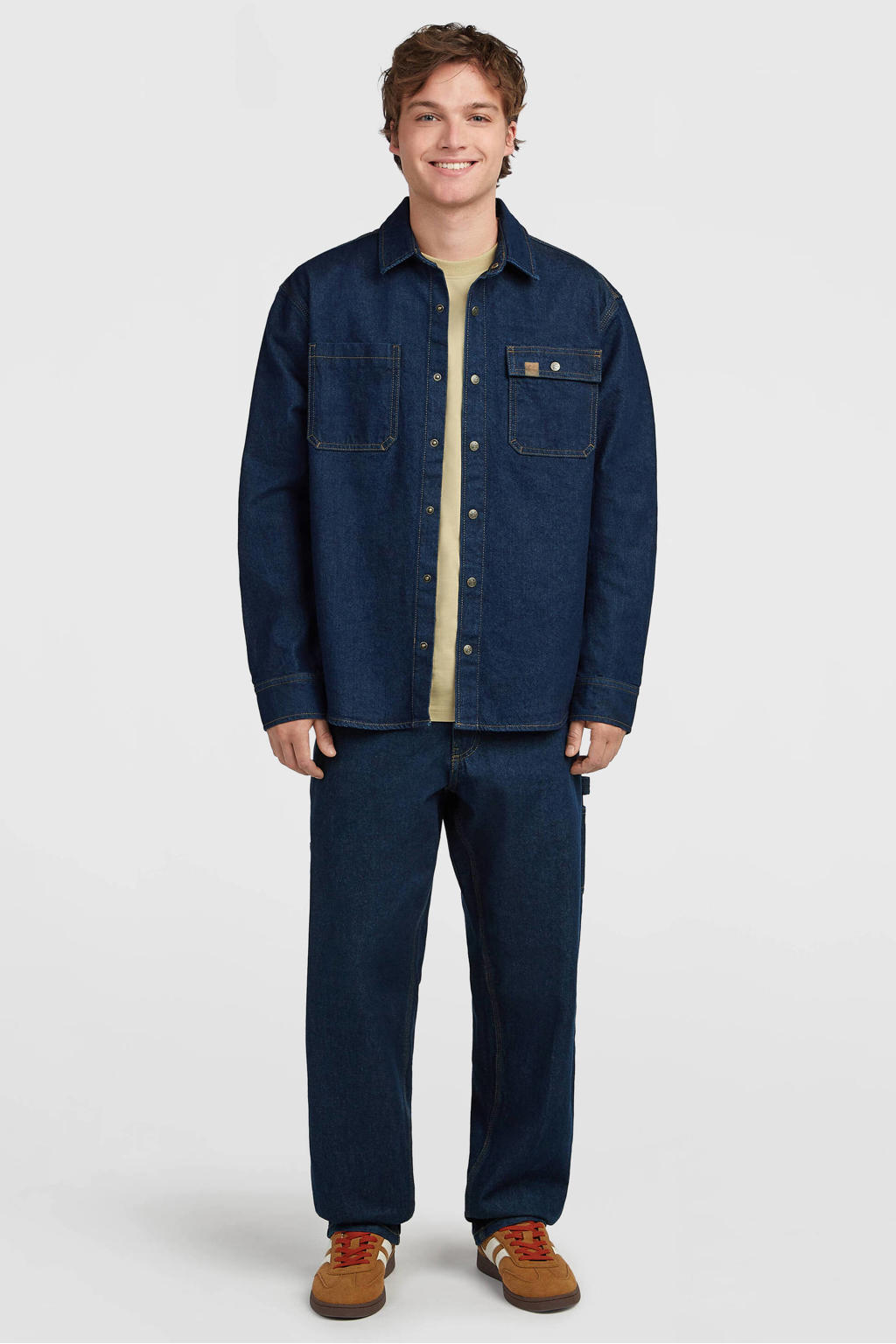 O'Neill O'Riginals regular fit geruit overhemd - blauw