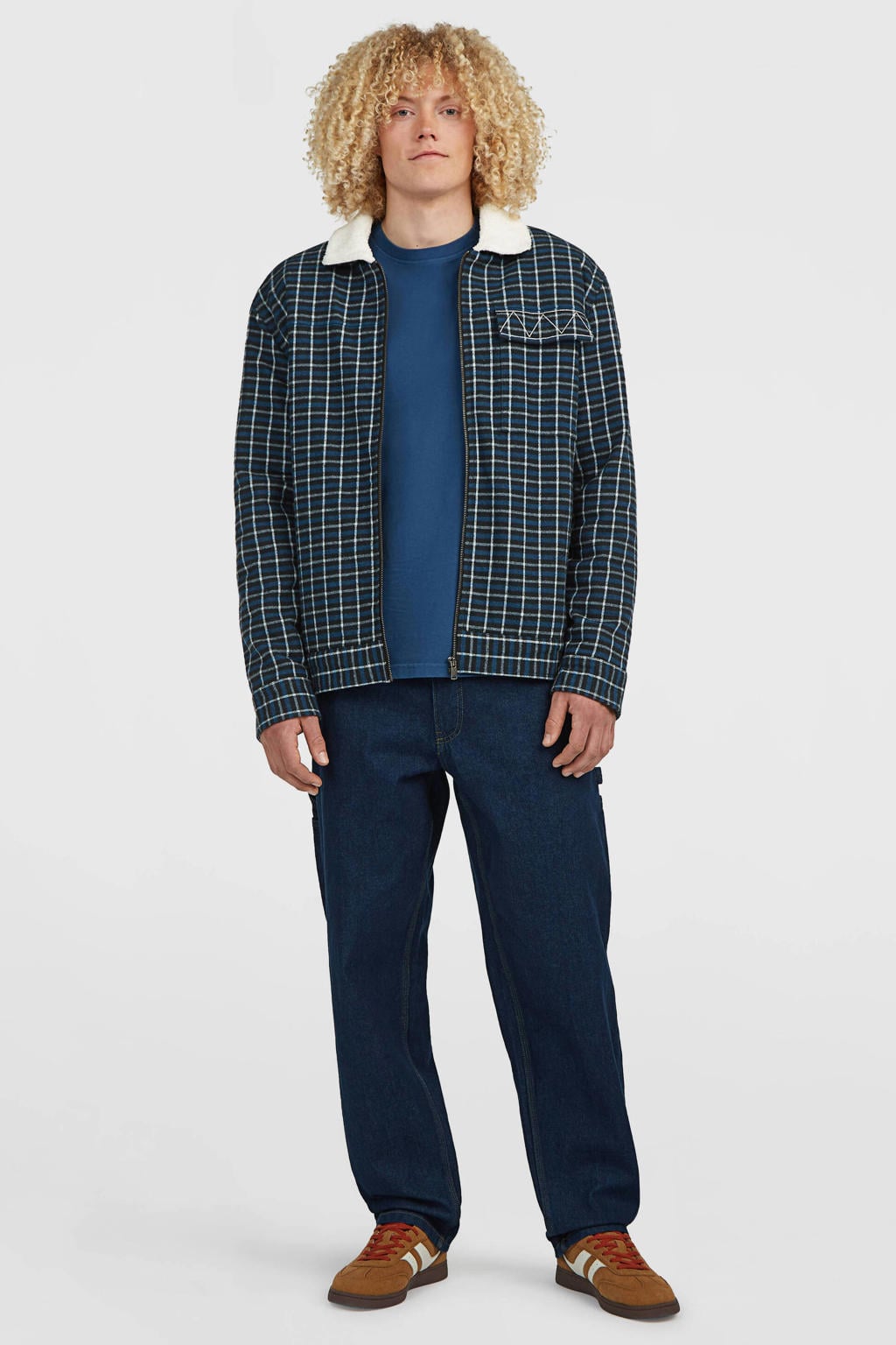 O'Neill flanel geruite tussenjas - blauw