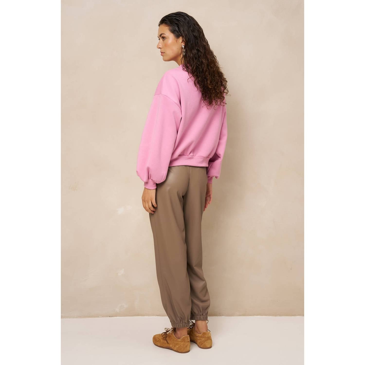 Lofty Manner trui met print roze