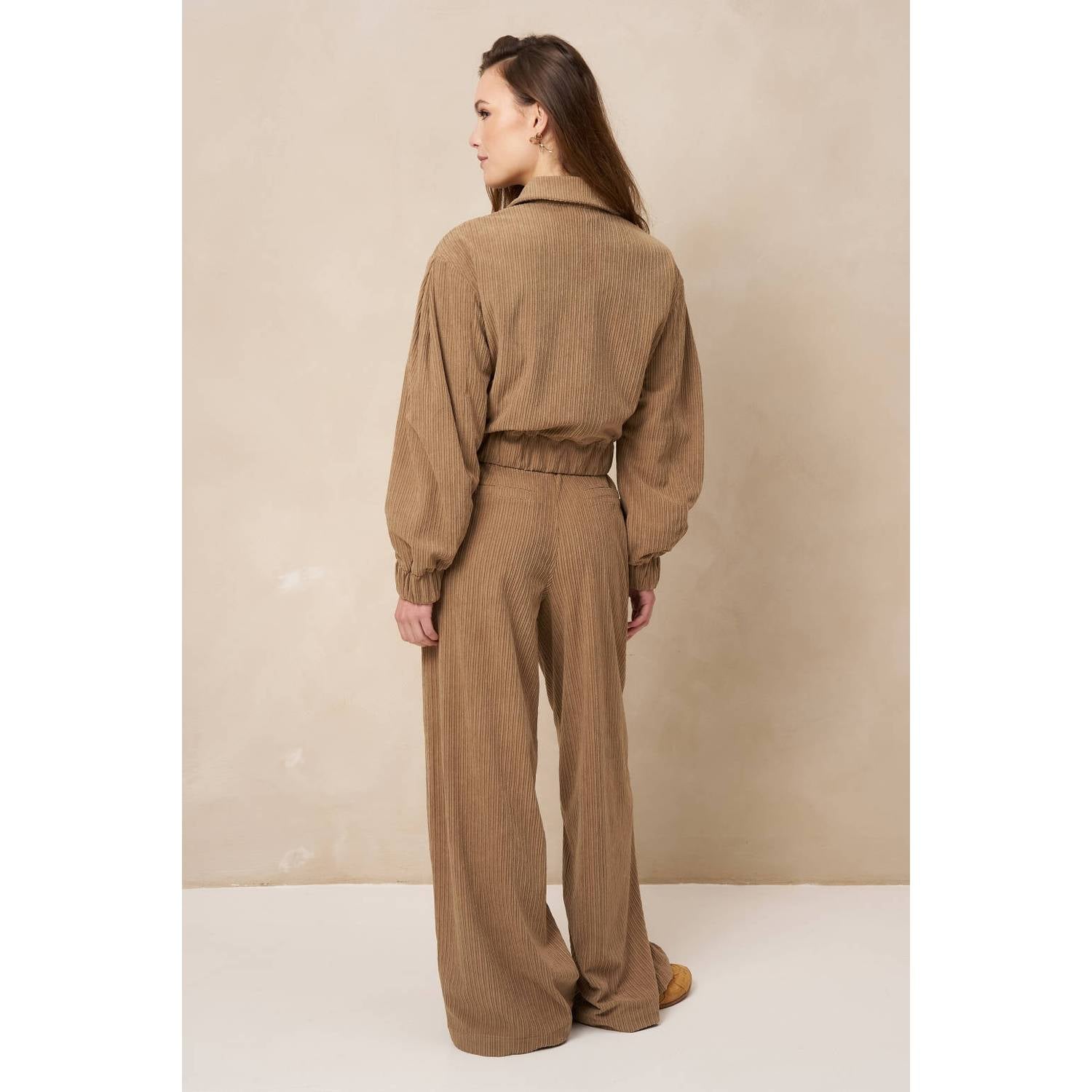 Lofty Manner corduroy jas lichtbruin