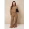 Lofty Manner corduroy wide leg broek - lichtbruin