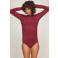 Hunkemöller loungetop met kasjmier - koraalrood