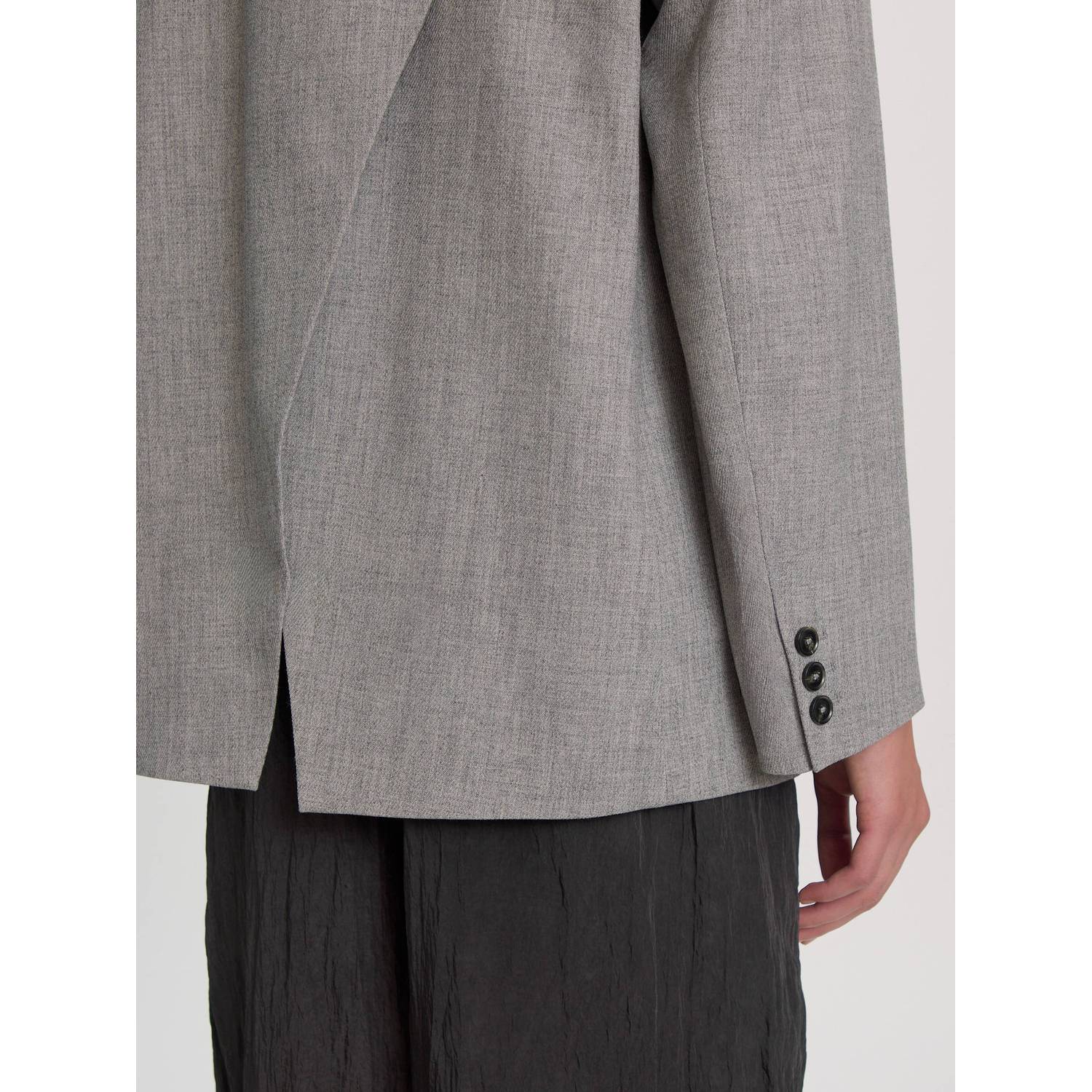 EDITED oversized blazer met cut-out grijs
