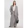EDITED wide leg pantalon - grijs