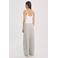 EDITED wide leg casual broek - lichtgrijs