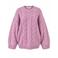 EDITED wollen kabeltrui - roze