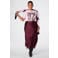 MS Mode T-shirt Plus Size met tekst - lichtroze