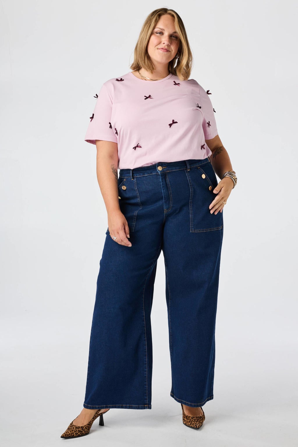 MS Mode T-shirt Plus Size - lichtroze