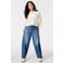 MS Mode jacquard blouse Plus Size - ecru