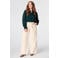 MS Mode jacquard blouse Plus Size - donkergroen