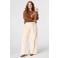 MS Mode wide leg jeans met ceintuur Plus Size - ecru