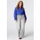 MS Mode jacquard blouse Plus Size - blauw