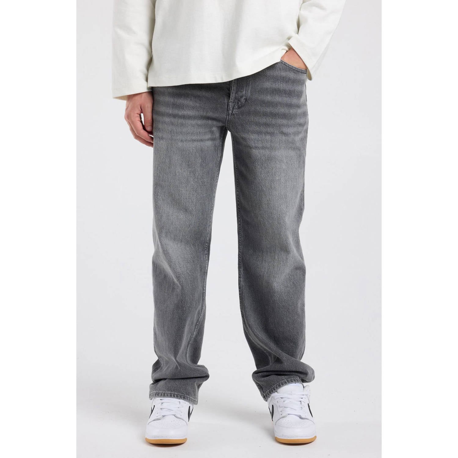 America Today Dexter straight leg jeans grijs