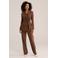WE Fashion suède getailleerde blazer - bruin
