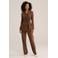 WE Fashion suèdelook getailleerde blazer - bruin